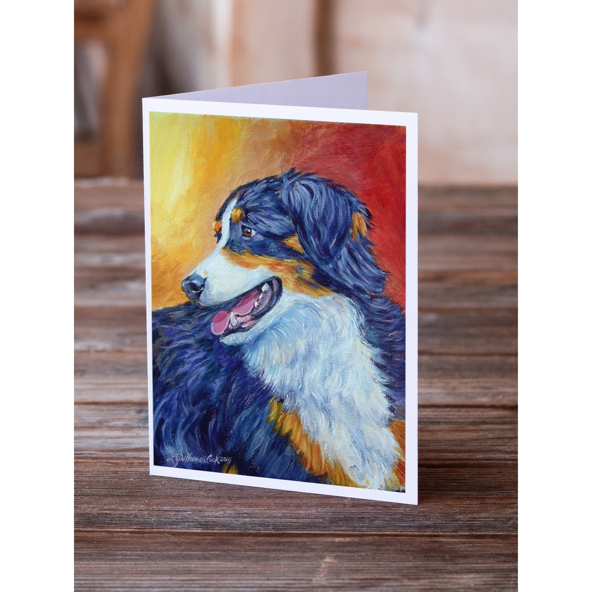 Australian Shepherd Greeting Cards And Envelopes Pack Of 8