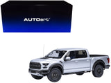 2019 Ford F150 Raptor Pickup Truck Ingot Silver 1/18 Model Car by Autoart
