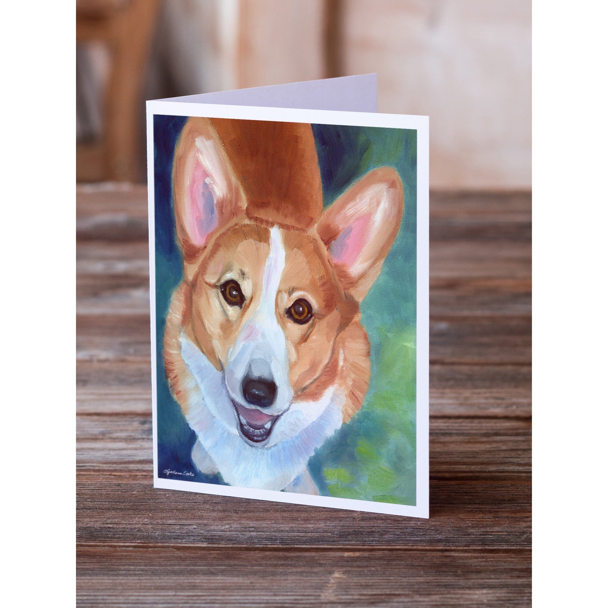 Corgi Norton Greeting Cards And Envelopes Pack Of 8