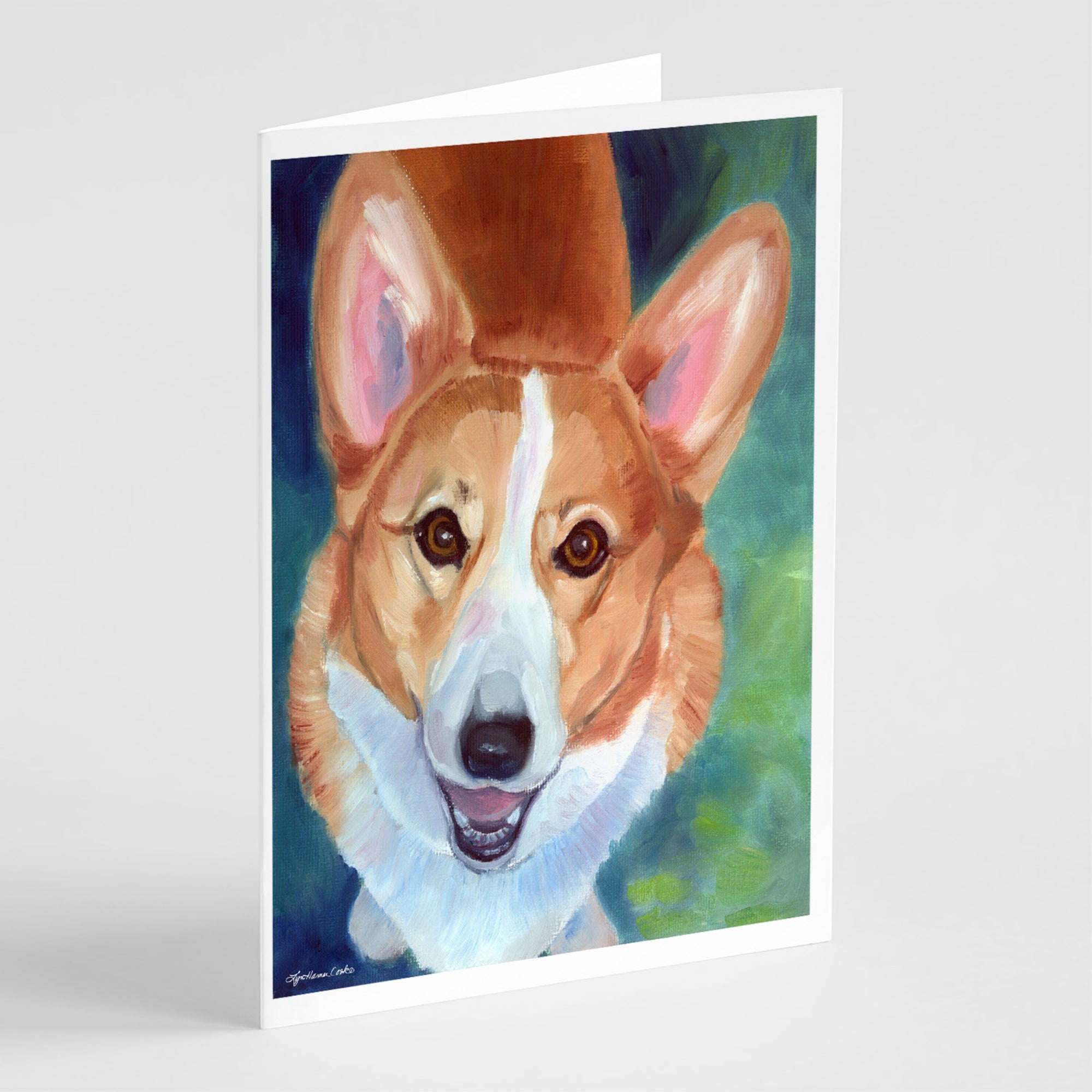 Corgi Norton Greeting Cards And Envelopes Pack Of 8