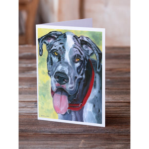 Great Dane Apollo Greeting Cards And Envelopes Pack Of 8