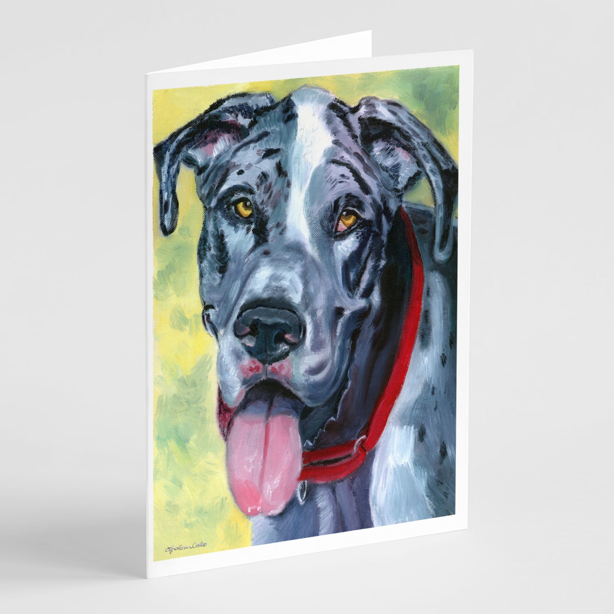 Great Dane Apollo Greeting Cards And Envelopes Pack Of 8