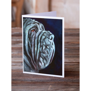 Neapolitan Mastiff Greeting Cards And Envelopes Pack Of 8