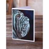 Neapolitan Mastiff Greeting Cards And Envelopes Pack Of 8