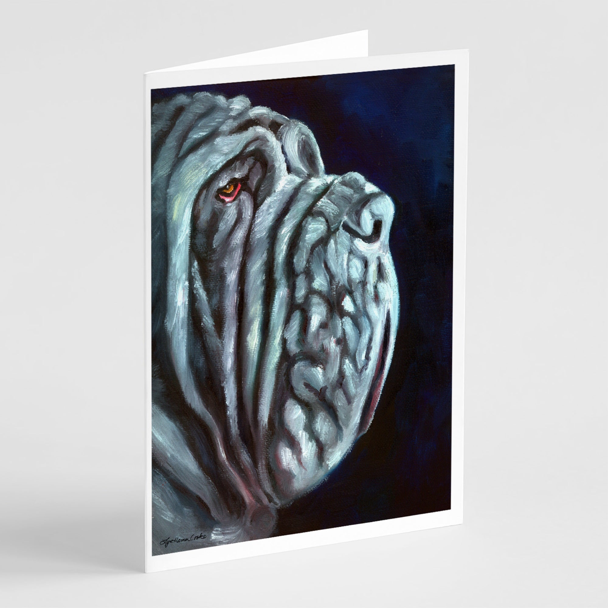 Neapolitan Mastiff Greeting Cards And Envelopes Pack Of 8