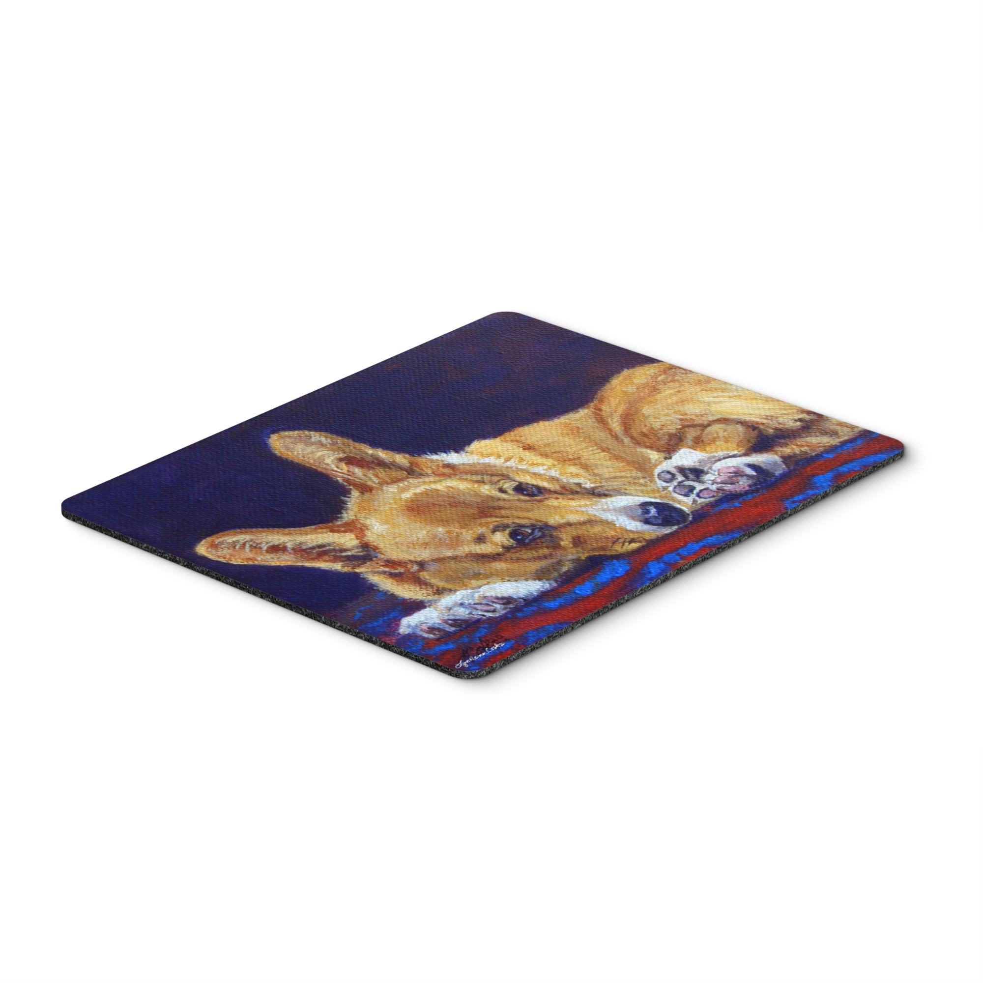Caroline'S Treasures Corgi Blue Lonesome Mouse Pad/Hot Pad/Trivet (7320Mp)
