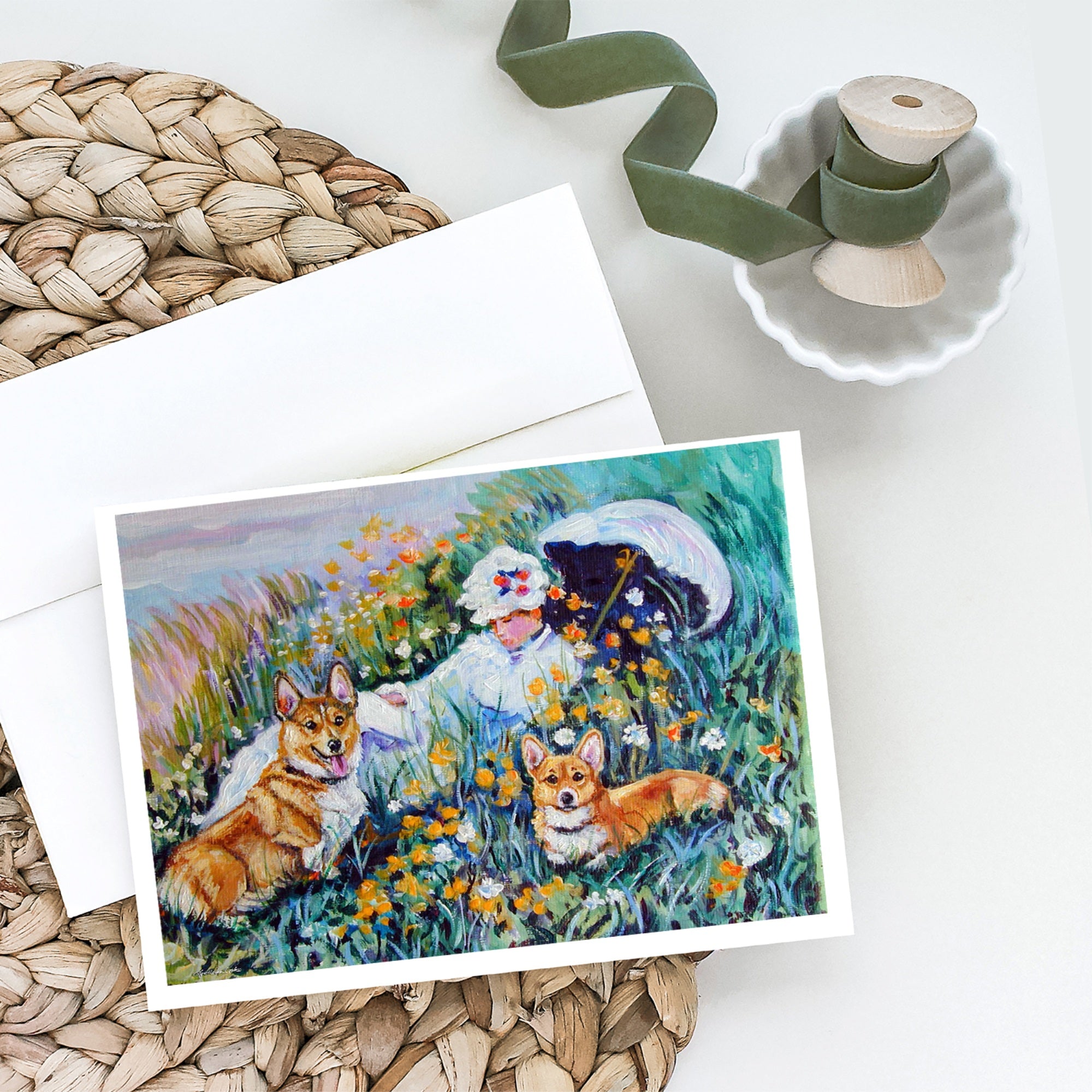 Corgi Classics Greeting Cards And Envelopes Pack Of 8
