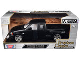 2001 Ford F150 XLT Flareside Supercab Pickup Truck Matt Black with White Interior Maxx Design American Classics Series 1/24