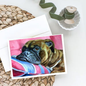 Fawn Boxer Greeting Cards And Envelopes Pack Of 8