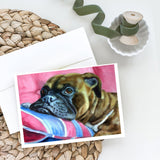 Fawn Boxer Greeting Cards And Envelopes Pack Of 8