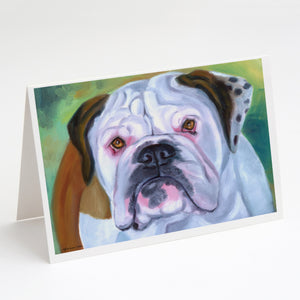 Miss English Bulldog Greeting Cards And Envelopes Pack Of 8