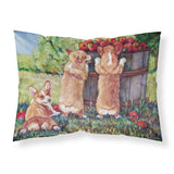 Caroline'S Treasures 7351Pillowcase Apple Helper Corgis Fabric Standard Pillowcase, Large, Multicolor