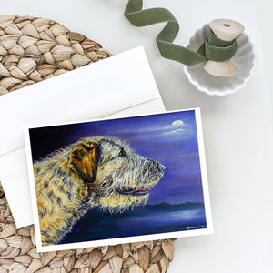 Irish Wolfhound Looking Greeting Cards And Envelopes Pack Of 8