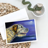 Irish Wolfhound Looking Greeting Cards And Envelopes Pack Of 8