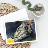 Irish Wolfhound Sleeper Greeting Cards And Envelopes Pack Of 8
