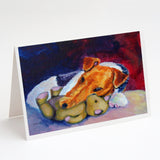 Fox Terrier And Teddy Bear Greeting Cards And Envelopes Pack Of 8