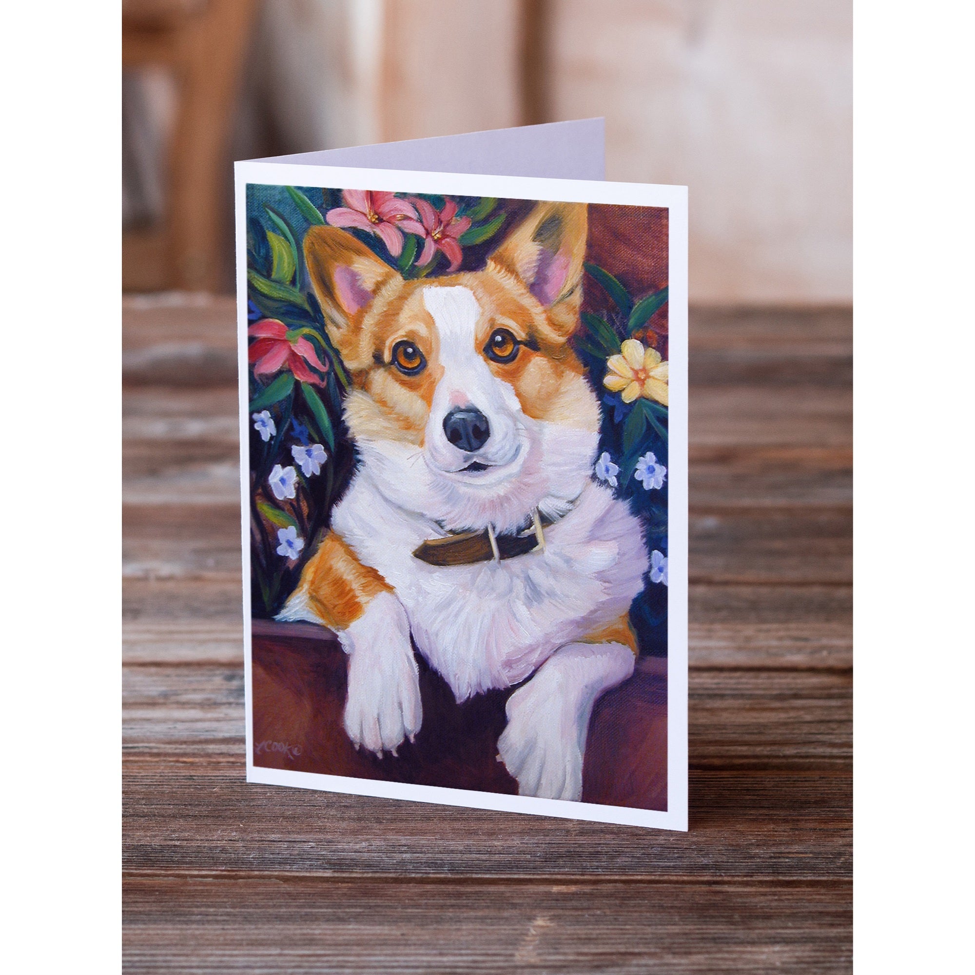 Can I Help You Corgi Greeting Cards And Envelopes Pack Of 8