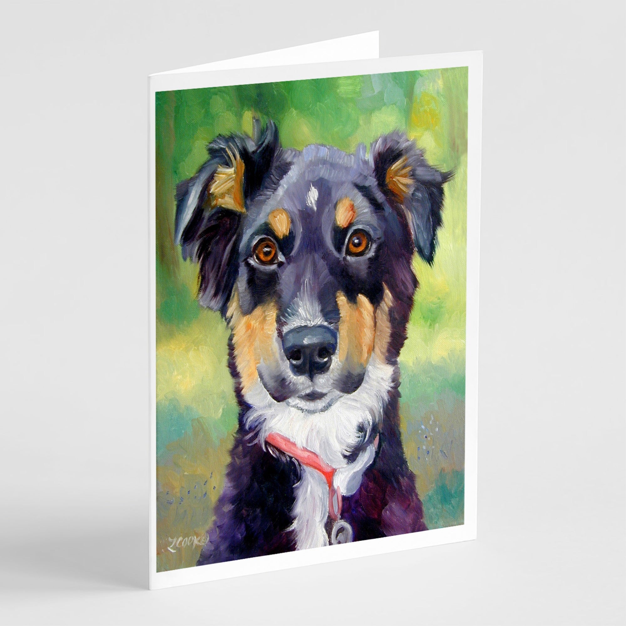 English Shepherd Greeting Cards And Envelopes Pack Of 8