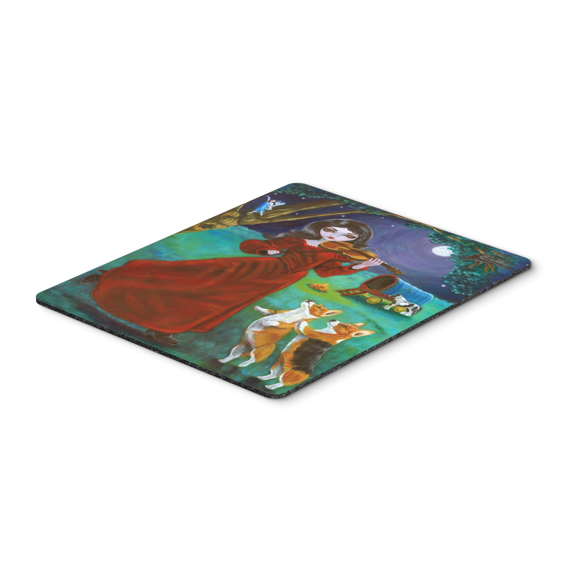 Caroline'S Treasures Fairy Moon Dance With Corgi Mouse Pad, Hot Pad Or Trivet, Multicolor (7376Mp)