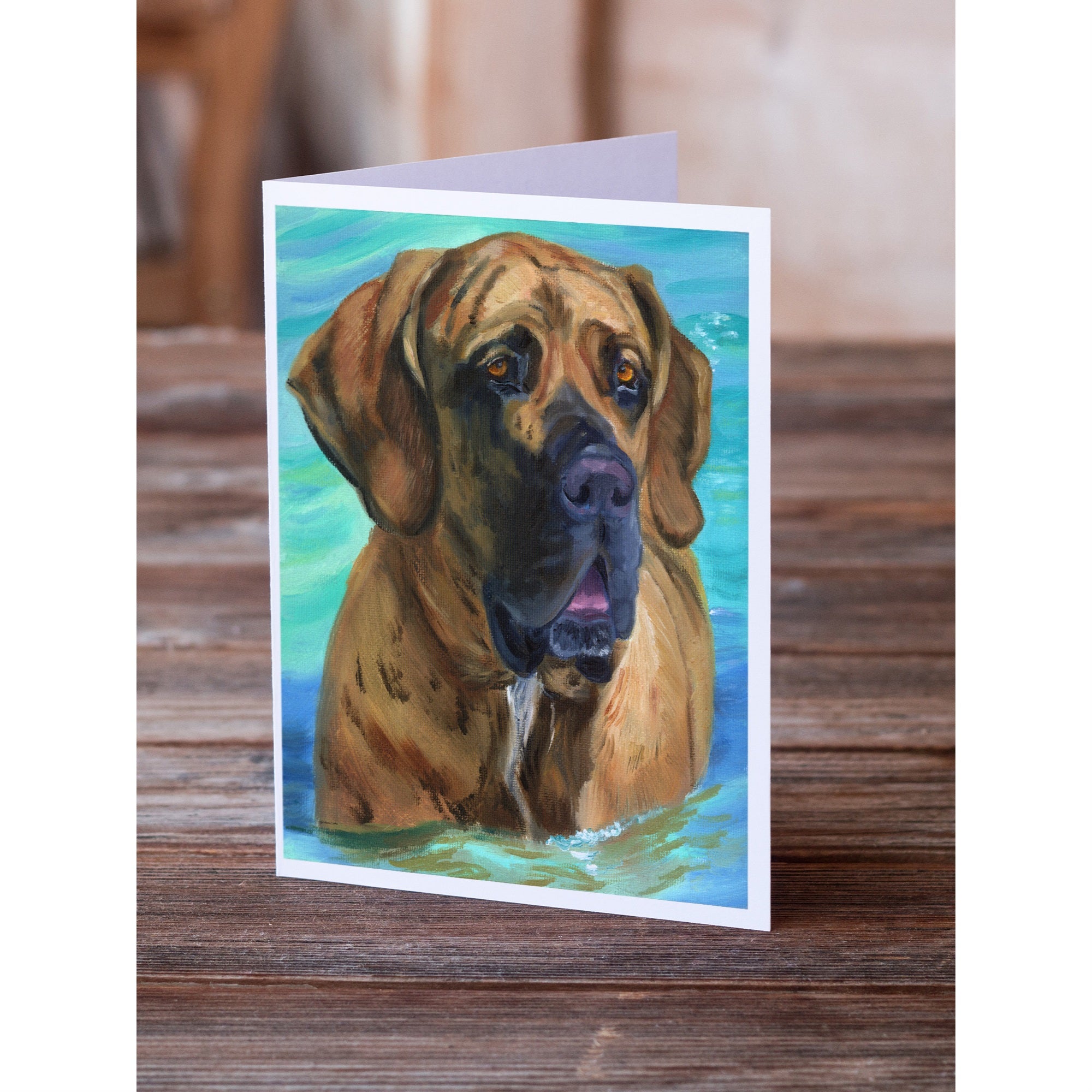 Fila Brasilerio Greeting Cards And Envelopes Pack Of 8