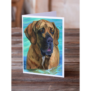Fila Brasilerio Greeting Cards And Envelopes Pack Of 8