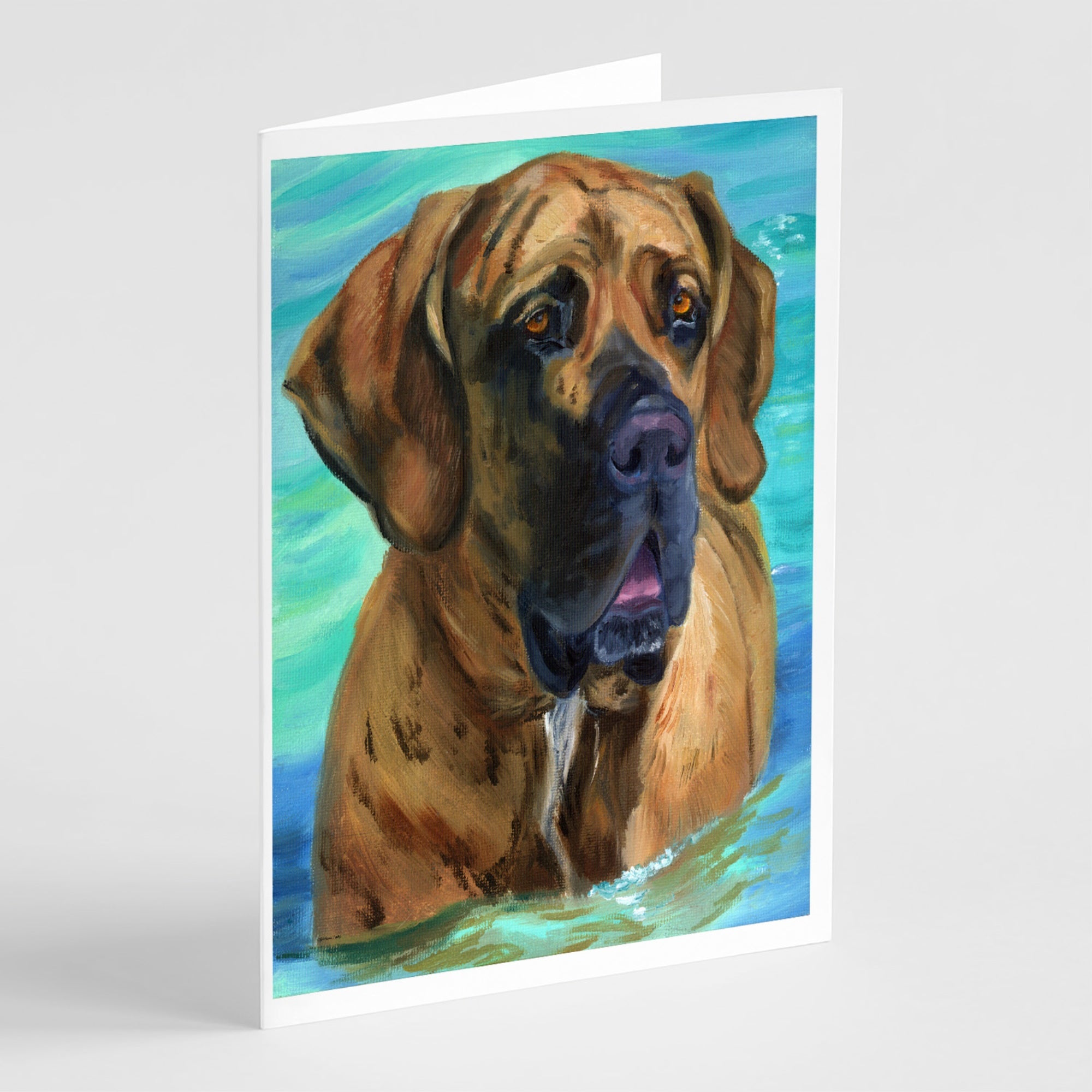 Fila Brasilerio Greeting Cards And Envelopes Pack Of 8