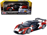 McLaren Senna #22 Black with Red and White Graphics GT Racing Series 1/24 Diecast Model Car by Motormax