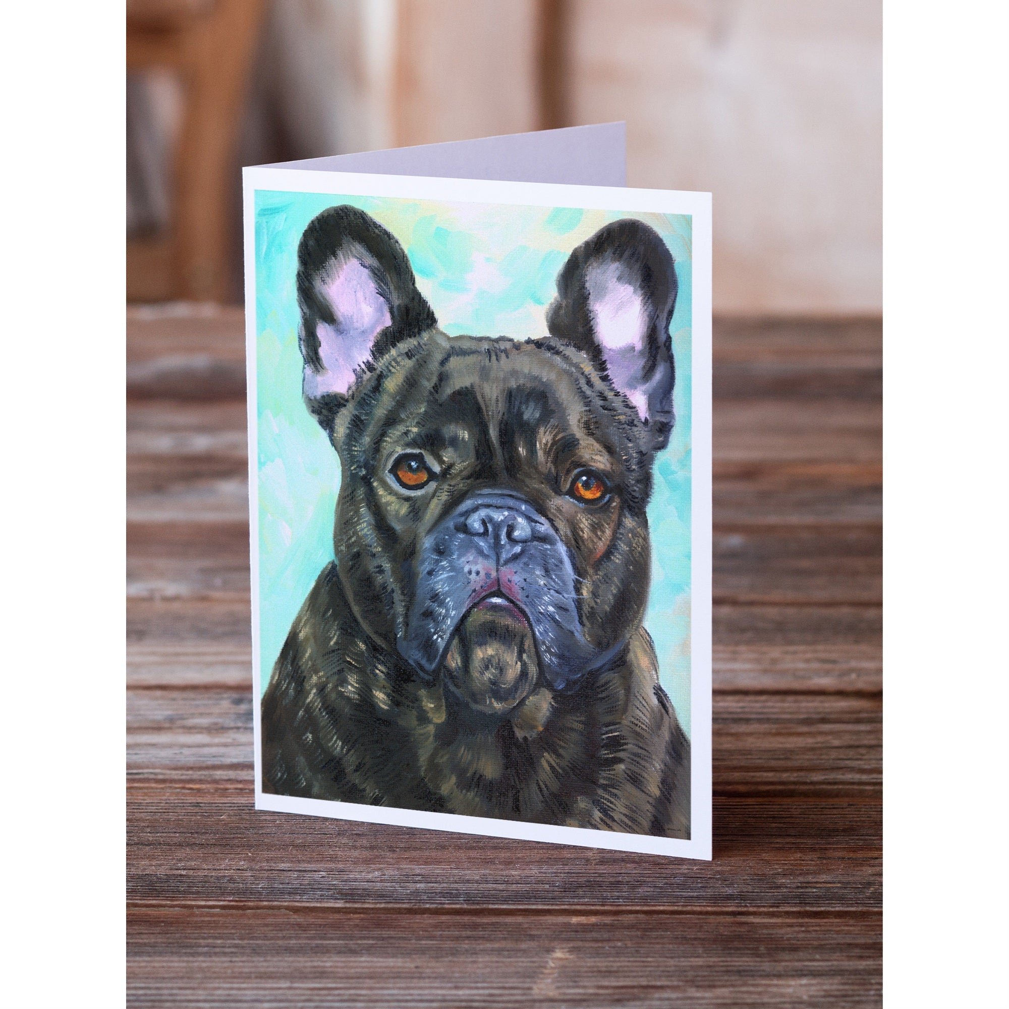 French Bulldog Lookin At You Greeting Cards And Envelopes Pack Of 8