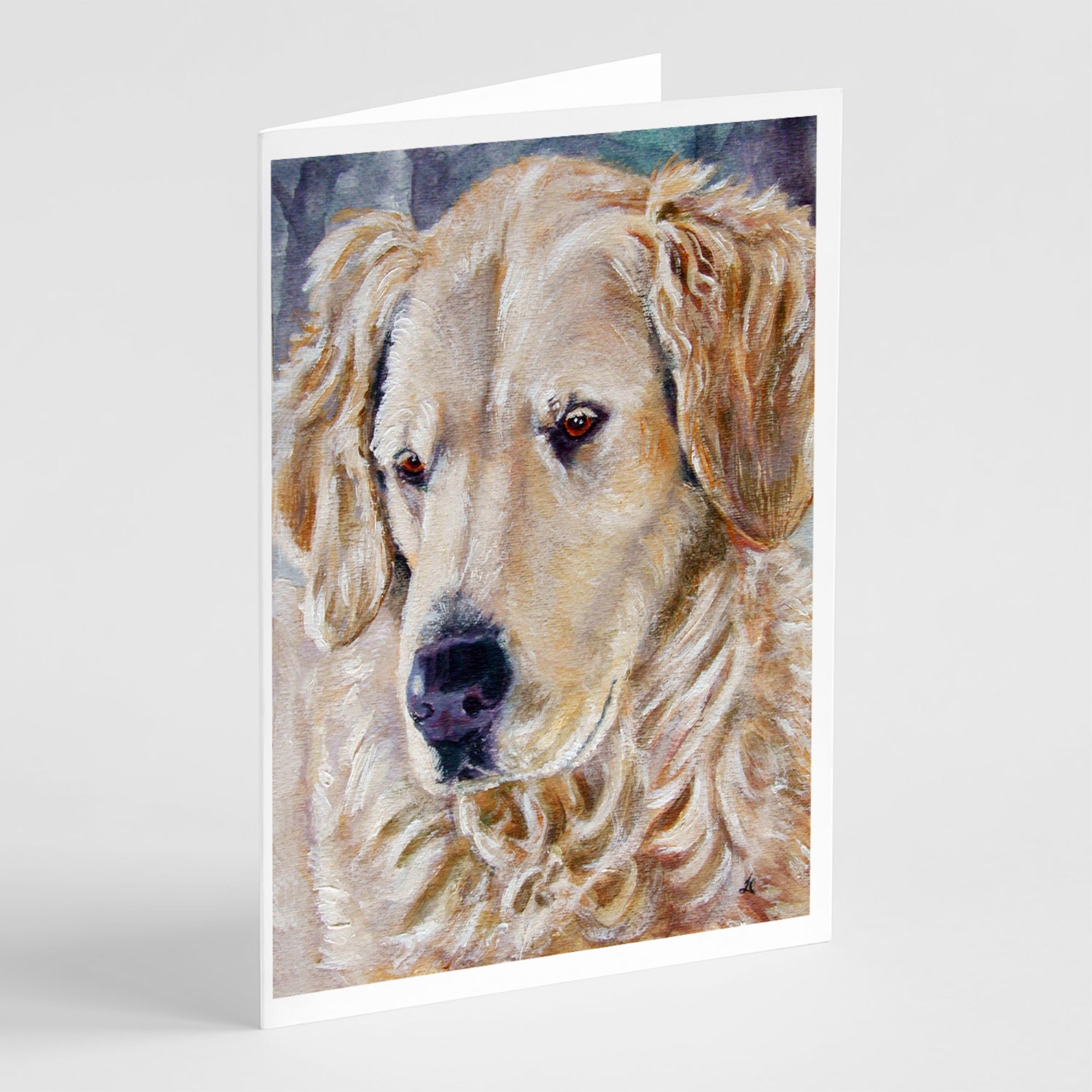 Golden Retriver Contemplation Greeting Cards And Envelopes Pack Of 8
