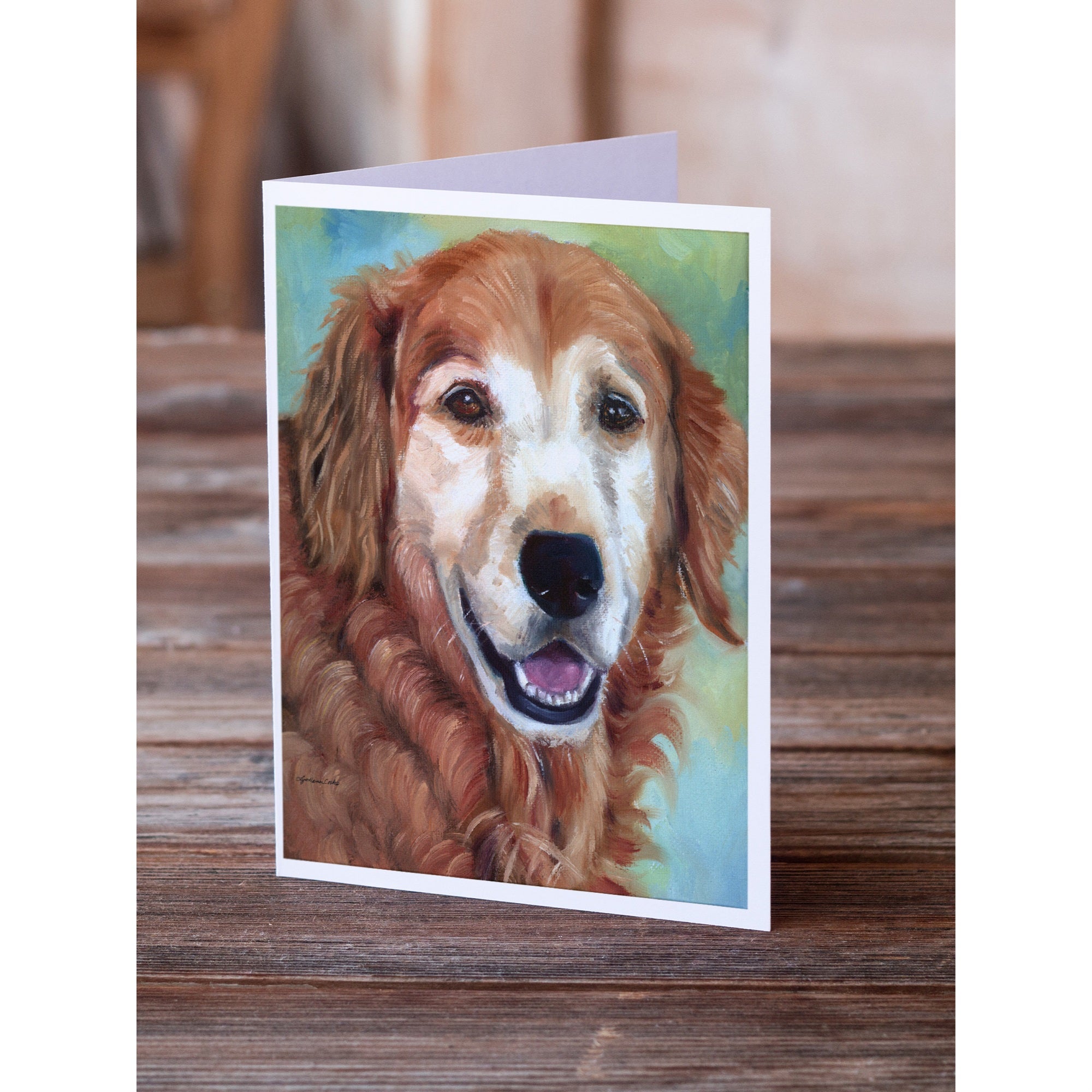 Golden Retriver Good Boy Greeting Cards And Envelopes Pack Of 8