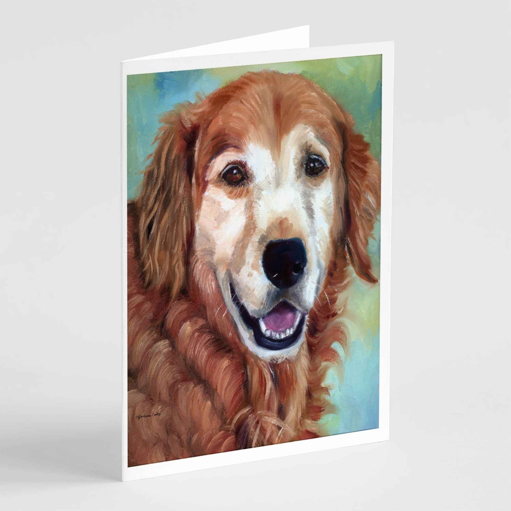 Golden Retriver Good Boy Greeting Cards And Envelopes Pack Of 8