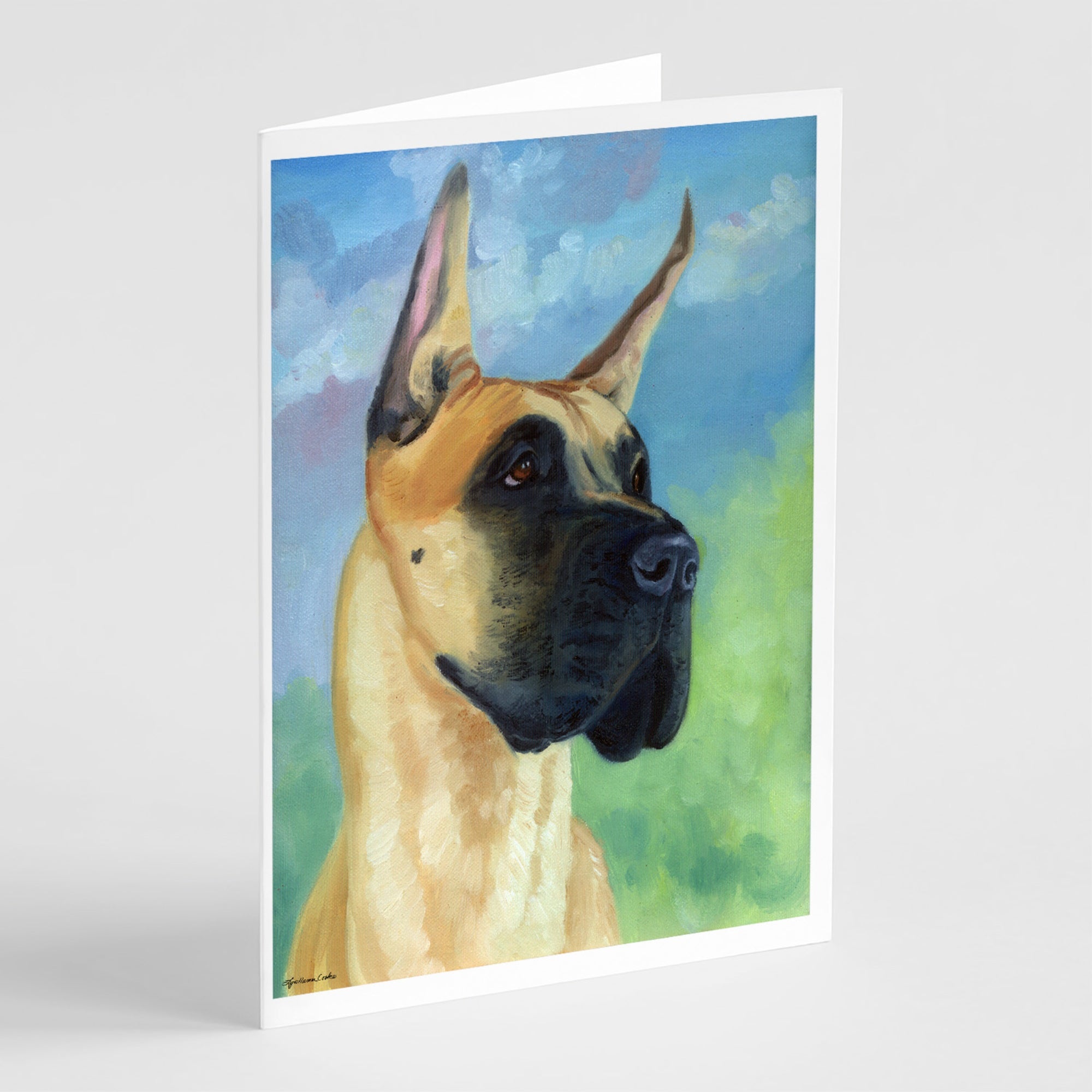 Great Dane Apollo The Great Greeting Cards And Envelopes Pack Of 8