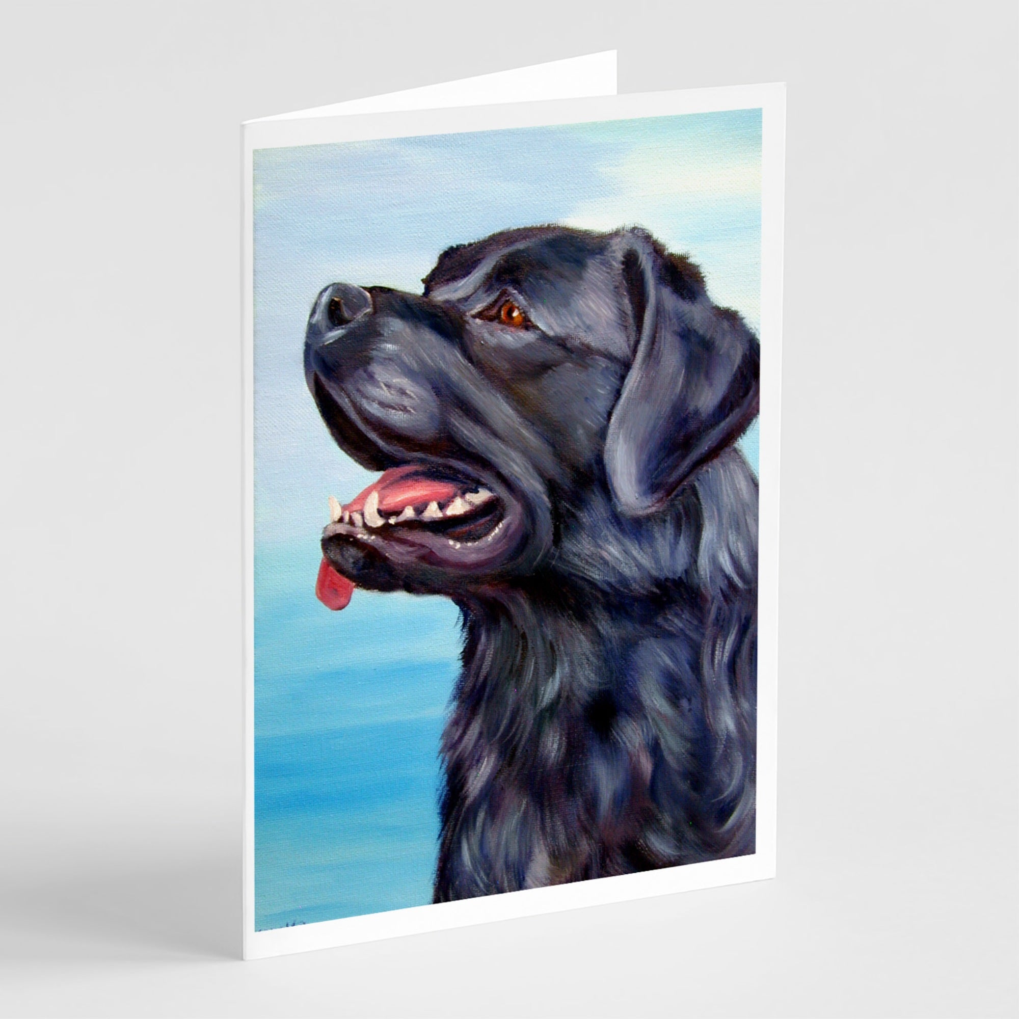 Black Labrador Retriever Greeting Cards And Envelopes Pack Of 8