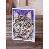 Maine Coon Sassy Greeting Cards And Envelopes Pack Of 8