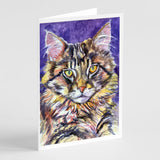 Maine Coon Sassy Greeting Cards And Envelopes Pack Of 8