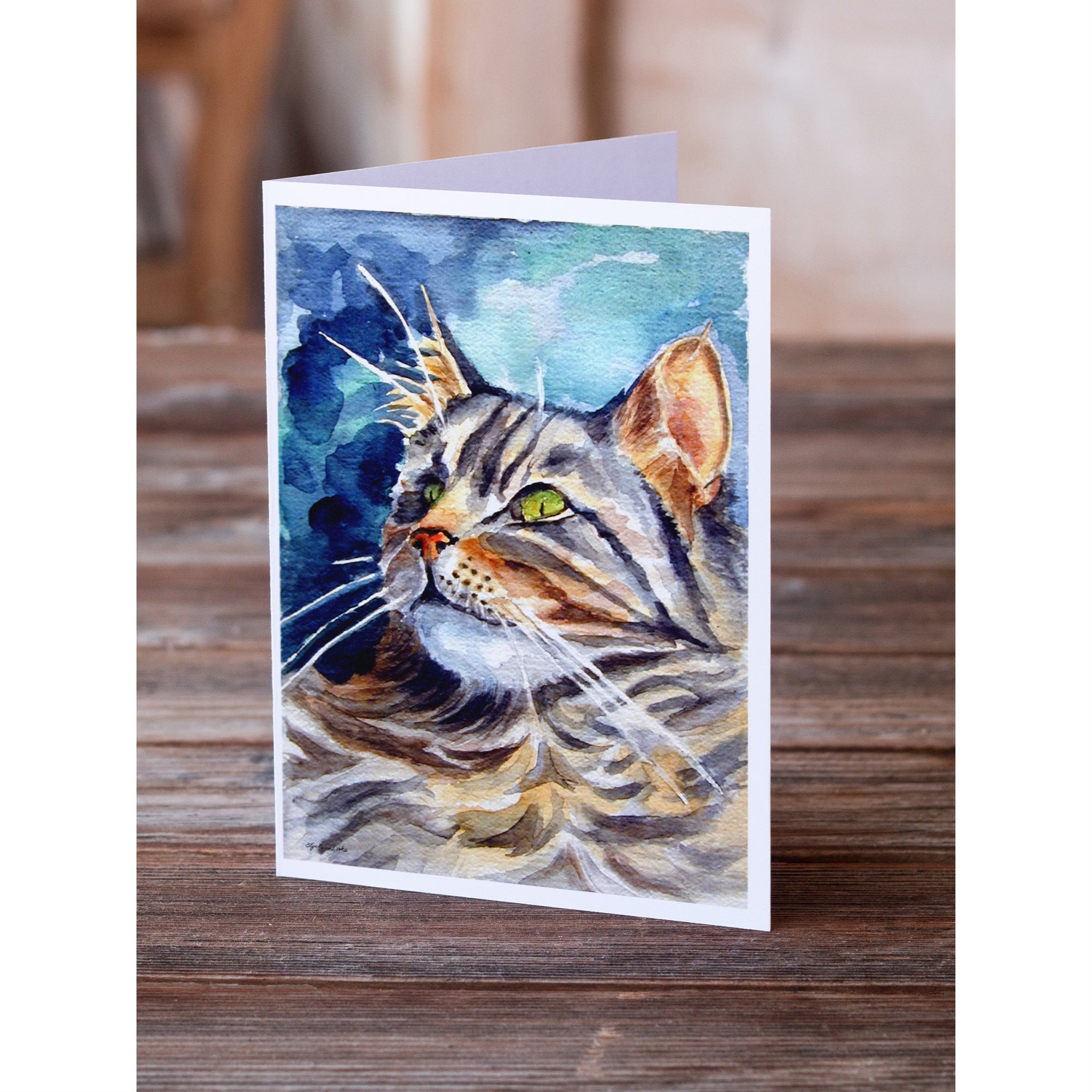 Maine Coon Sissy Greeting Cards And Envelopes Pack Of 8