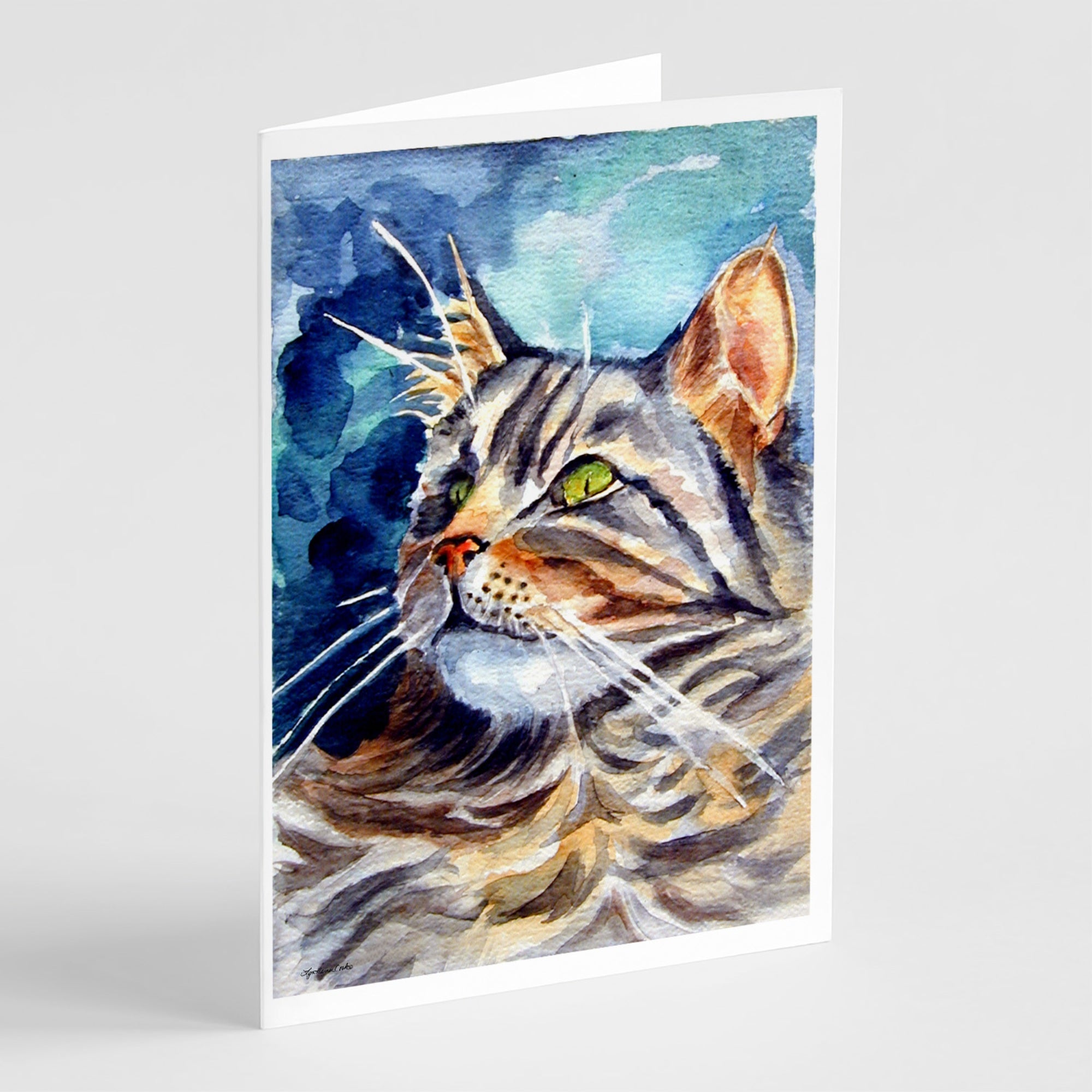 Maine Coon Sissy Greeting Cards And Envelopes Pack Of 8