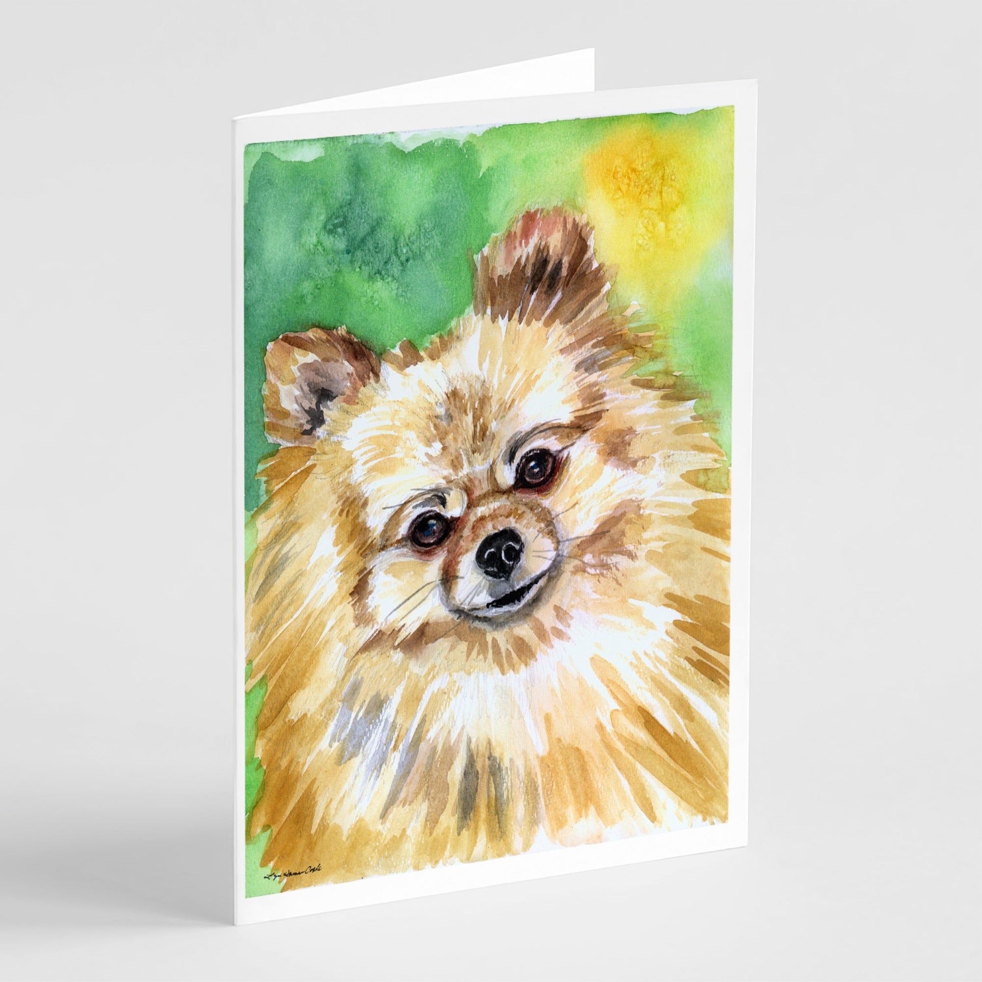 Pomeranian Sissy Greeting Cards And Envelopes Pack Of 8
