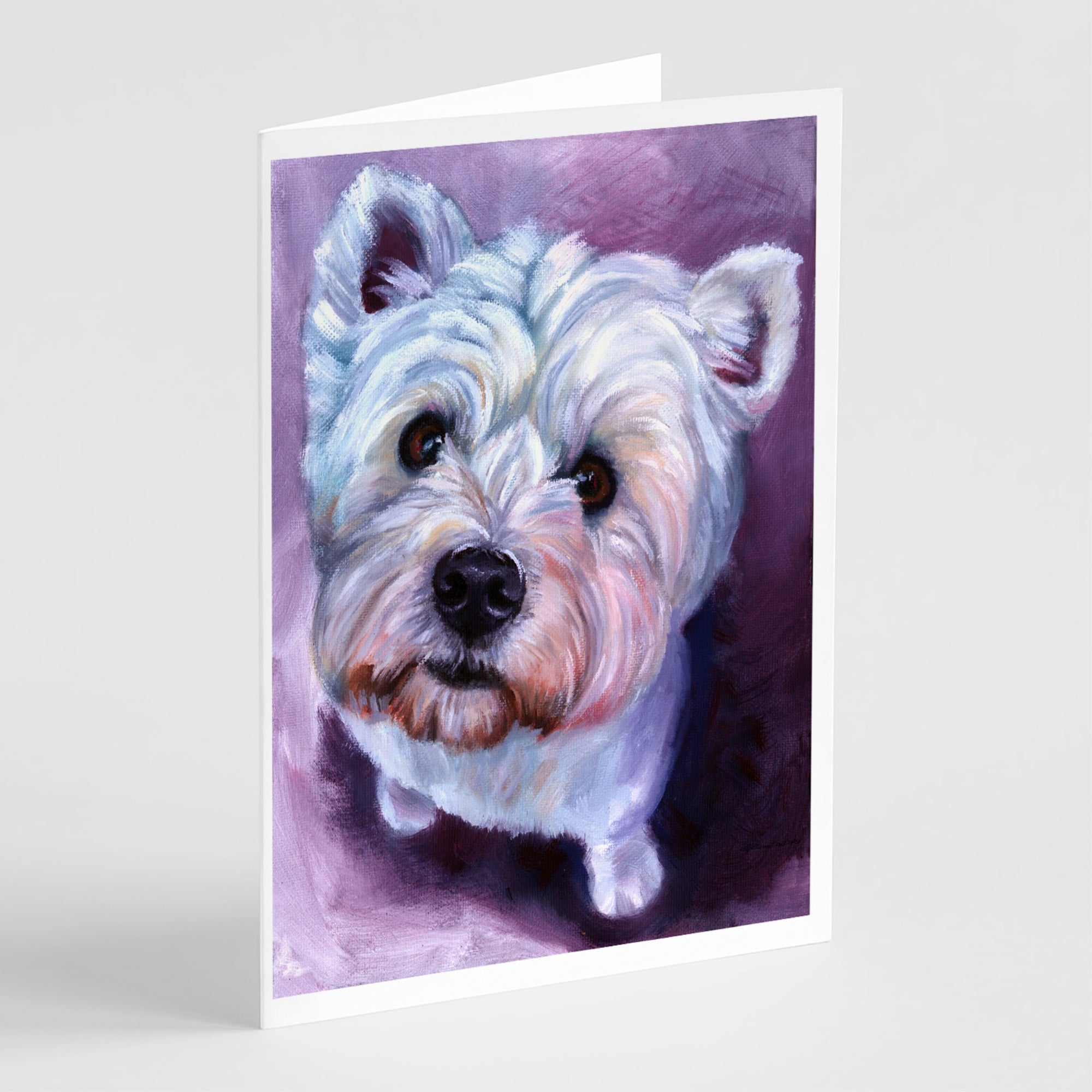 Whatsup Westie Greeting Cards And Envelopes Pack Of 8