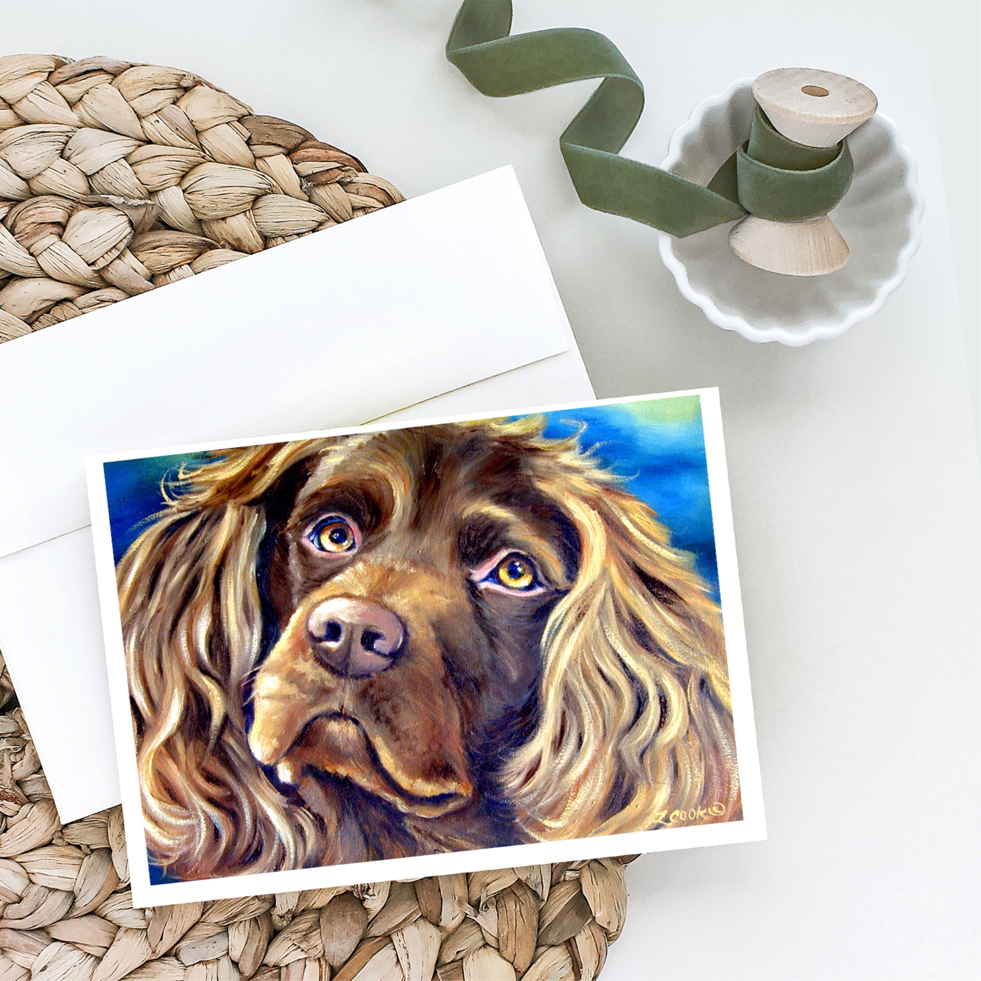 Boykin Spaniel Greeting Cards And Envelopes Pack Of 8