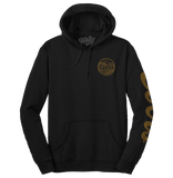 Coors Banquet Beer Double Sided with Sleeve Print Hooded Sweatshirt - Black