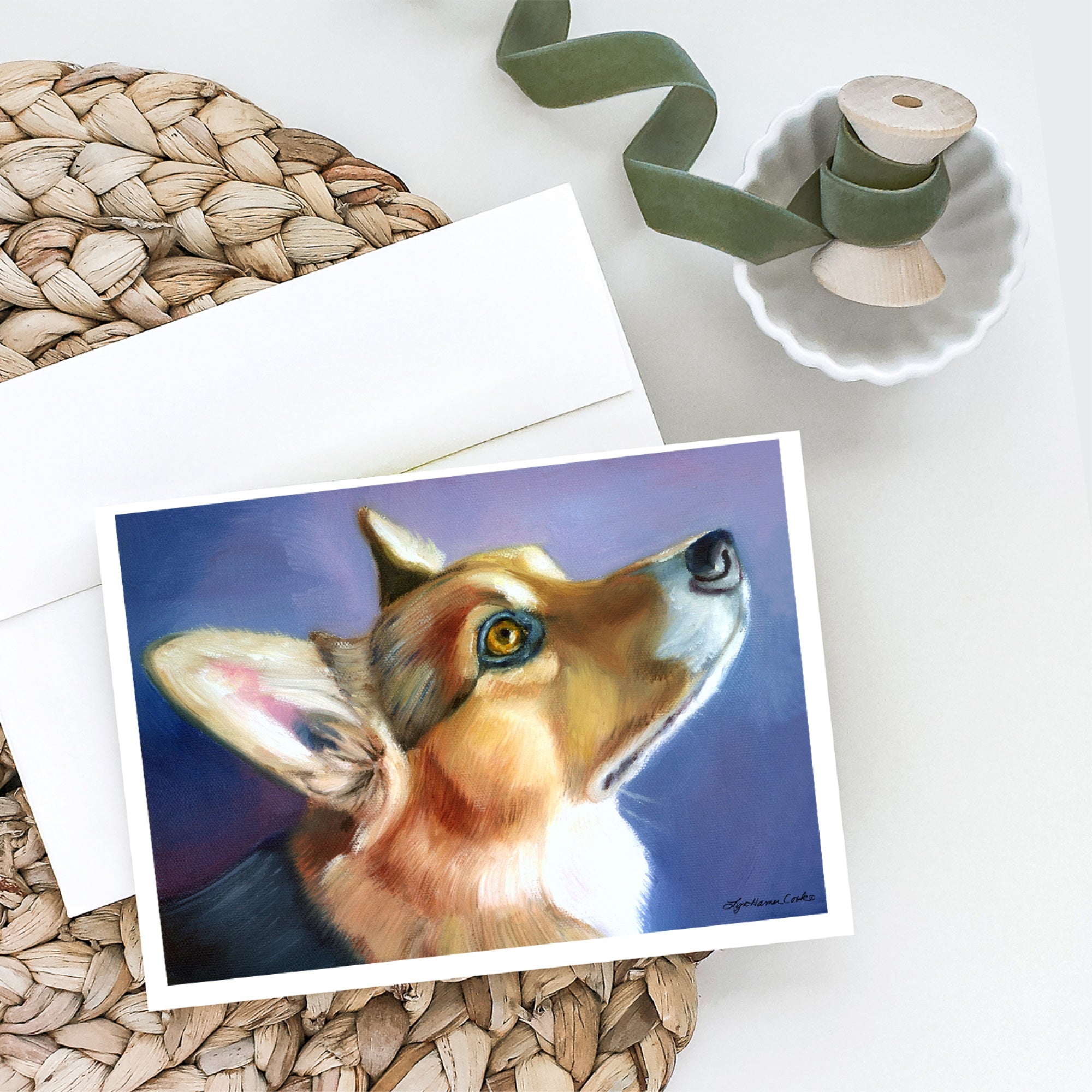 Corgi Devotion Greeting Cards And Envelopes Pack Of 8
