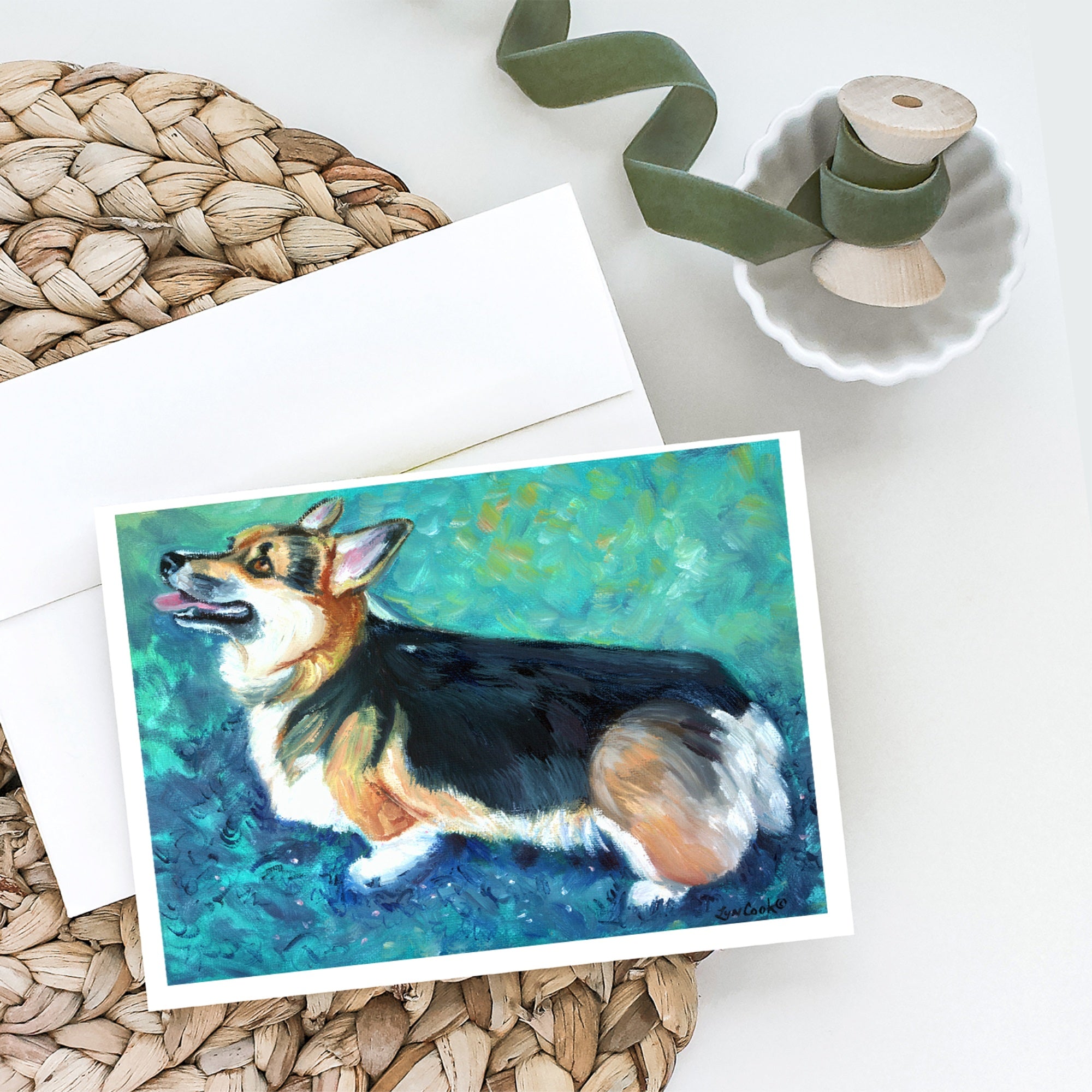 Corgi Pembroke Greeting Cards And Envelopes Pack Of 8