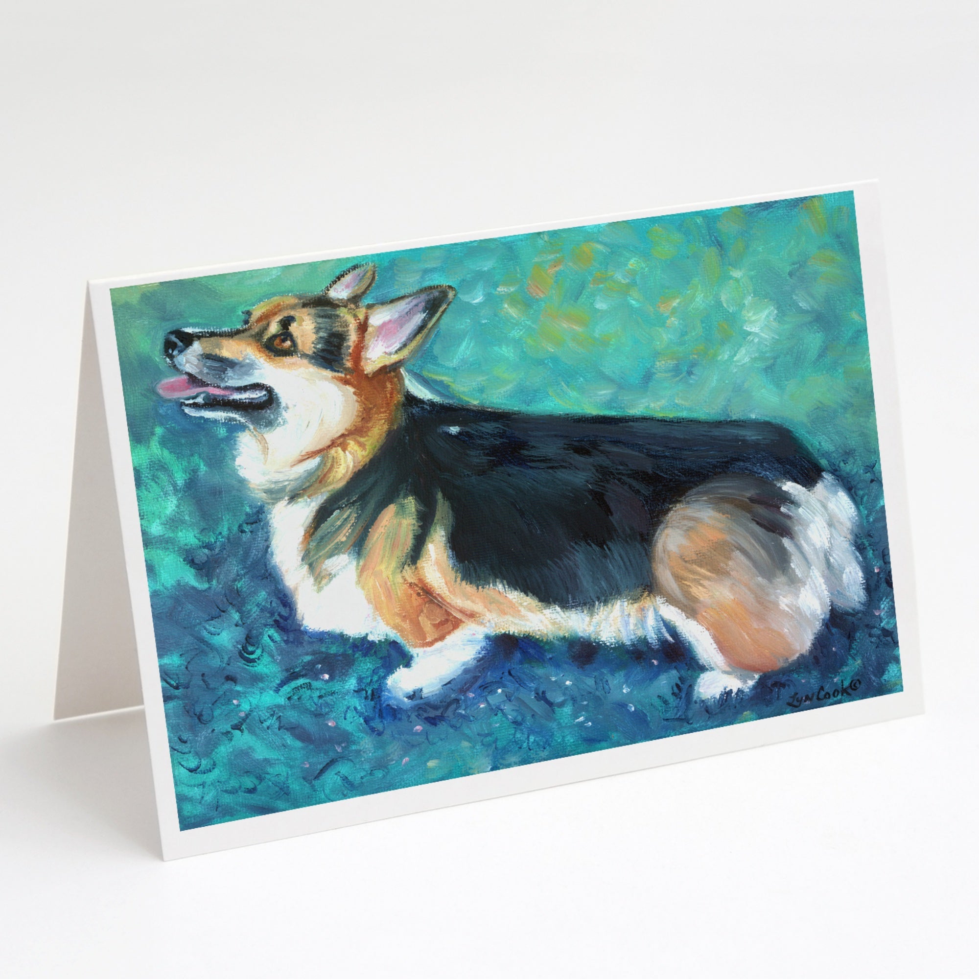 Corgi Pembroke Greeting Cards And Envelopes Pack Of 8