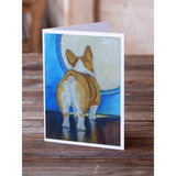 Corgi Butt Greeting Cards And Envelopes Pack Of 8