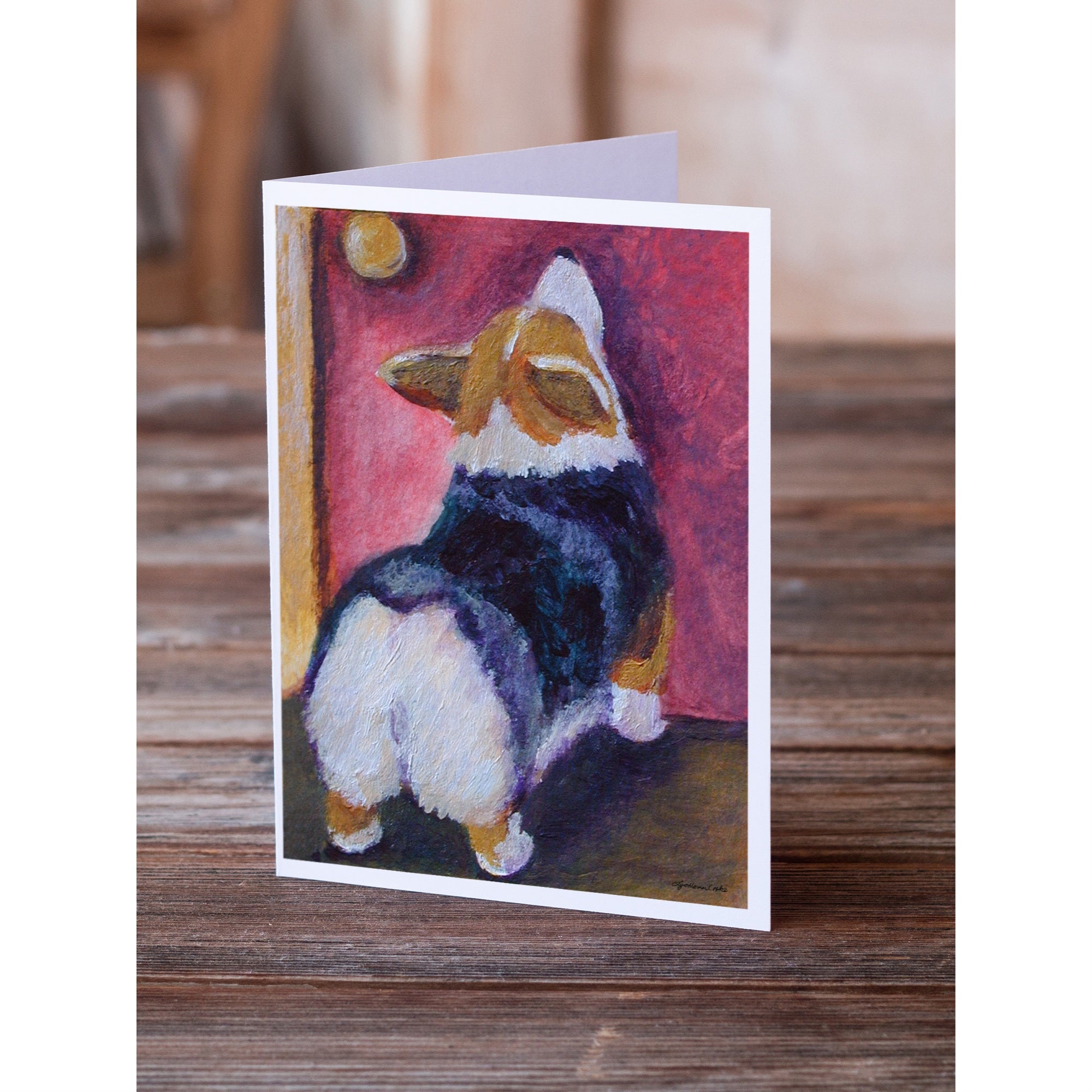 Corgi Let Me In Greeting Cards And Envelopes Pack Of 8