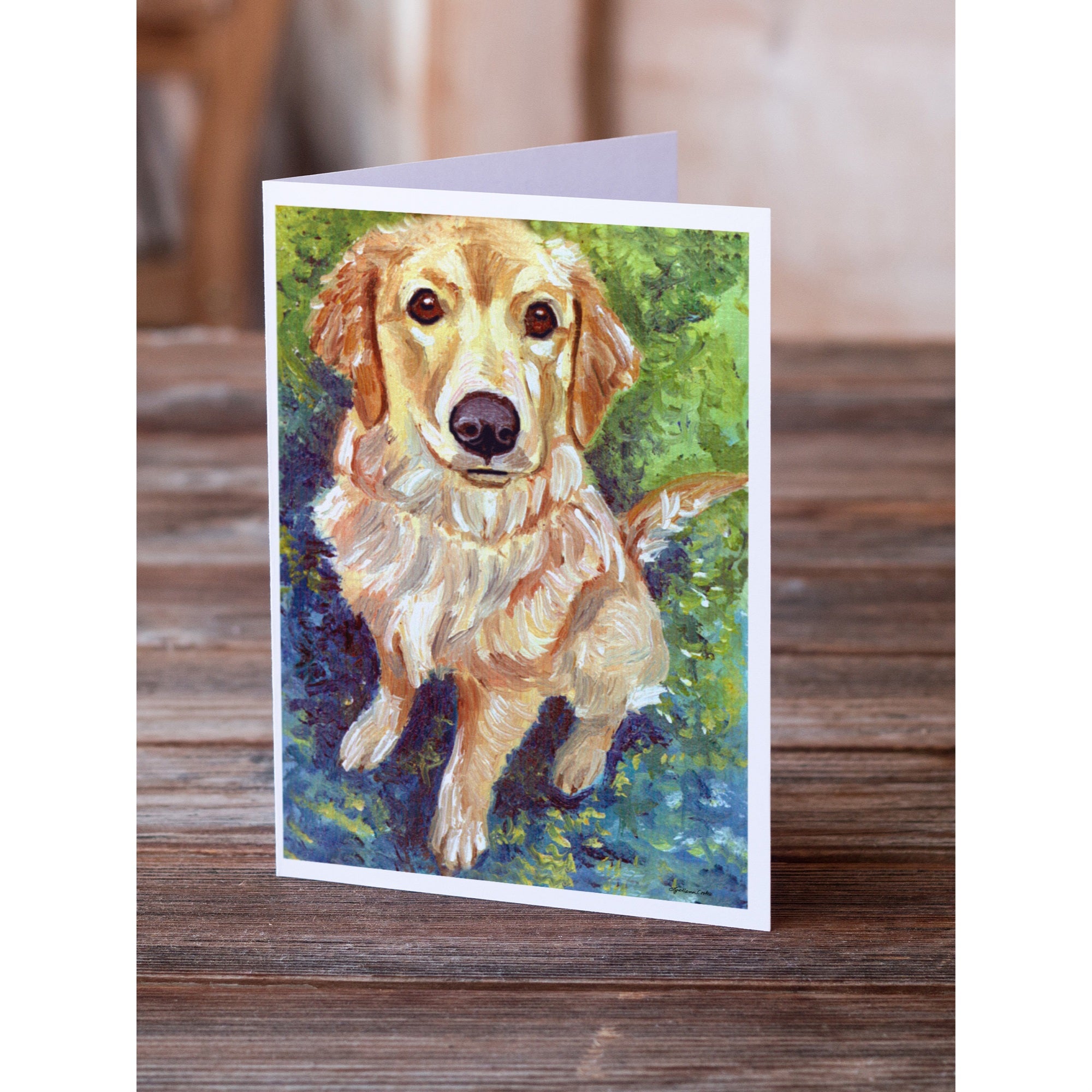 Golden Retriever Patience Greeting Cards And Envelopes Pack Of 8