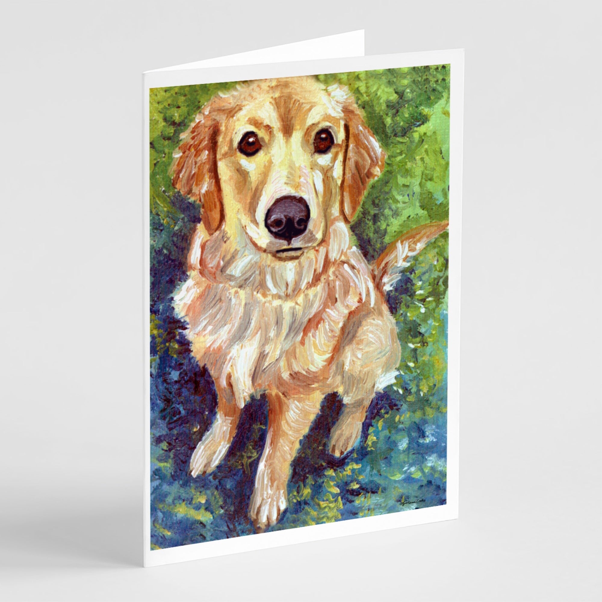 Golden Retriever Patience Greeting Cards And Envelopes Pack Of 8
