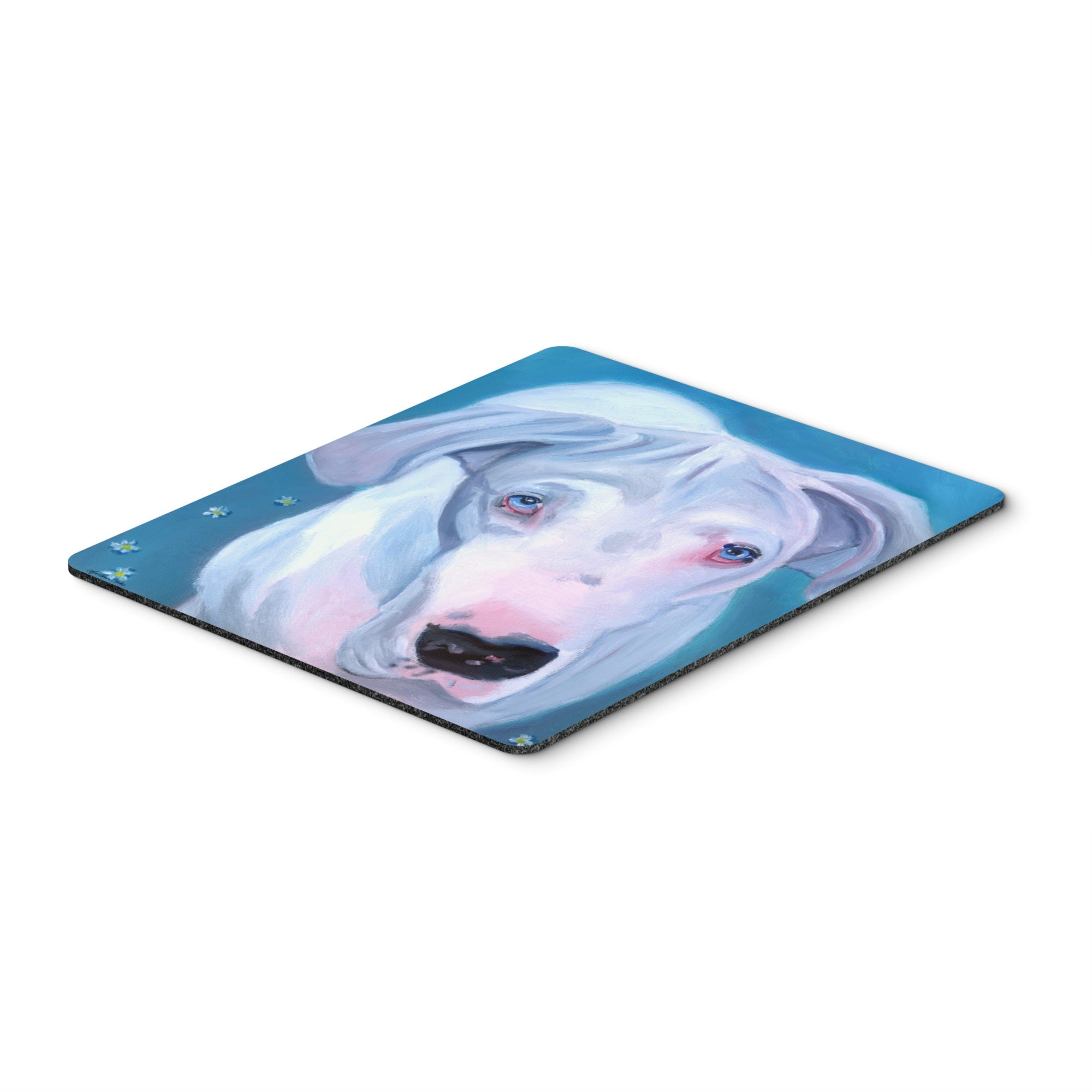 Caroline'S Treasures White Great Dane Mouse Pad, Hot Pad Or Trivet, Multicolor (7440Mp)