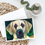 Great Dane Lookin At You Greeting Cards And Envelopes Pack Of 8